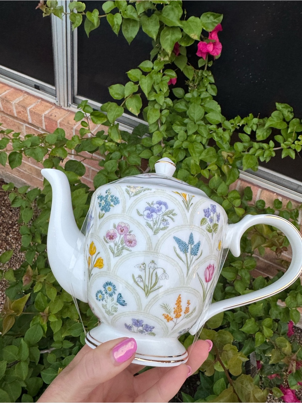Floral Porcelain Teapot Grace Teaware Shabby Chic new porcelain summer meadow